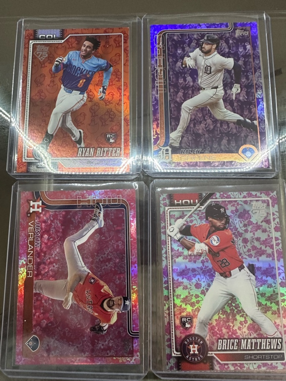 Variety of Topps 2025/2026 cards